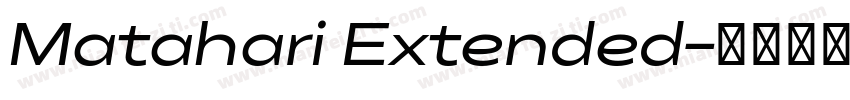 Matahari Extended字体转换